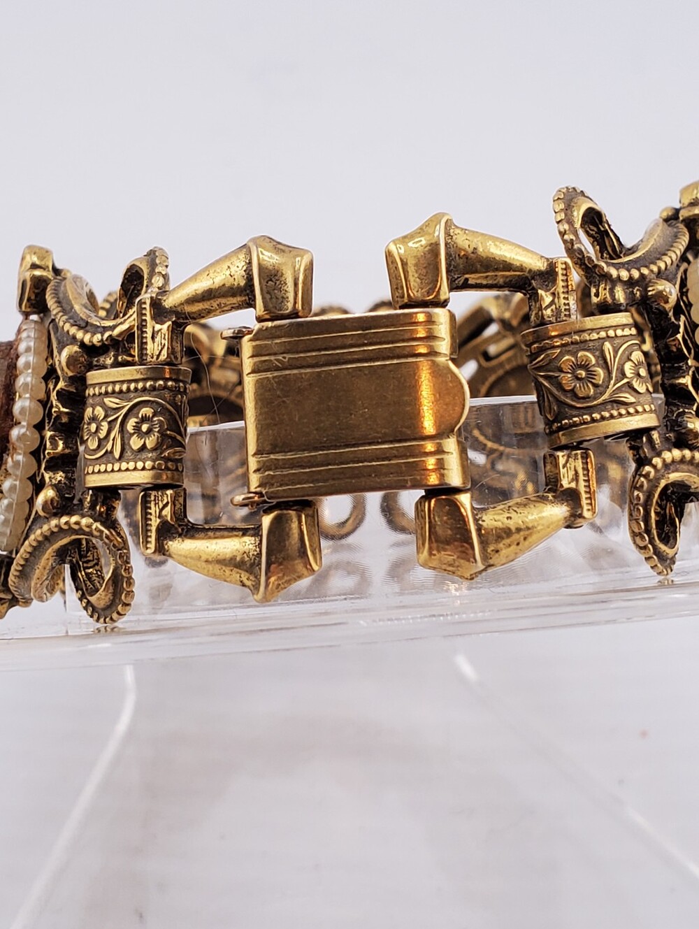 Vintage Florenza Chunky Stone Bracelet - Picture 5 of 10